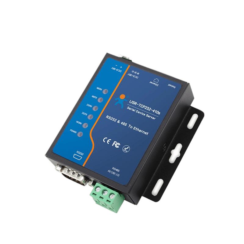 Промышленный преобразователь портов RS232/RS485 в Ethernet USR-TCP232-410S